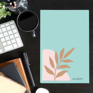 Simple Minimal Modern Boho Floral Post-it Notes