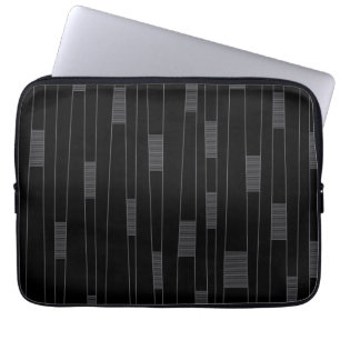 Simple, minimal, modern line graphic pattern laptop sleeve