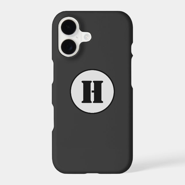 SIMPLE MINIMAL MODERN MONOGRAM ELEGANT STYLE CHIC  (Back)