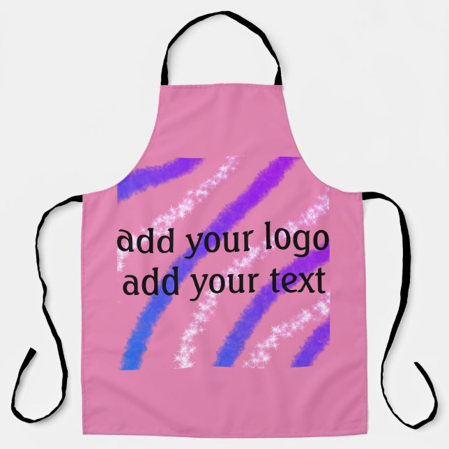 SIMPLE MINIMAL MODERN MONOGRAM ELEGANT STYLE CHIC  APRON (Front)
