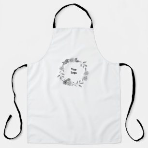 SIMPLE MINIMAL MODERN MONOGRAM ELEGANT STYLE CHIC APRON
