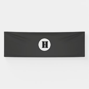 SIMPLE MINIMAL MODERN MONOGRAM ELEGANT STYLE CHIC  BANNER