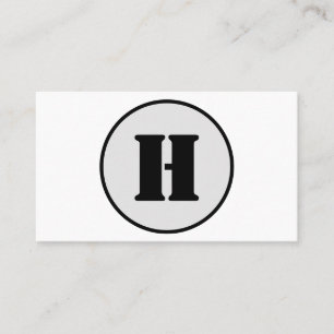 SIMPLE MINIMAL MODERN MONOGRAM ELEGANT STYLE CHIC  BUSINESS CARD