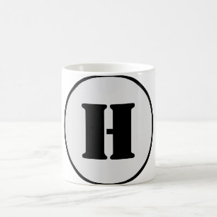 SIMPLE MINIMAL MODERN MONOGRAM ELEGANT STYLE CHIC COFFEE MUG