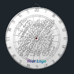 SIMPLE MINIMAL MODERN MONOGRAM ELEGANT STYLE CHIC DARTBOARD<br><div class="desc">DESIGN</div>