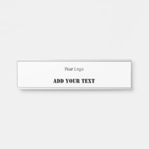 SIMPLE MINIMAL MODERN MONOGRAM ELEGANT STYLE CHIC  DOOR SIGN