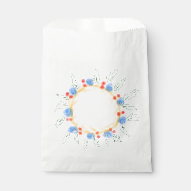 SIMPLE MINIMAL MODERN MONOGRAM ELEGANT STYLE CHIC  FAVOUR BAGS (Front)