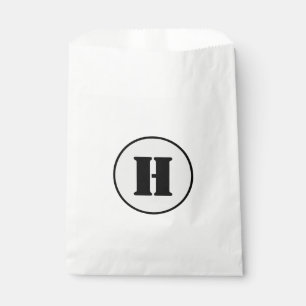 SIMPLE MINIMAL MODERN MONOGRAM ELEGANT STYLE CHIC FAVOUR BAGS