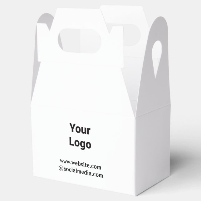SIMPLE MINIMAL MODERN MONOGRAM ELEGANT STYLE CHIC  FAVOUR BOX (Opened)