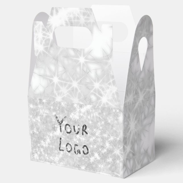 SIMPLE MINIMAL MODERN MONOGRAM ELEGANT STYLE CHIC  FAVOUR BOX (Opened)