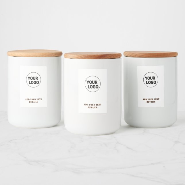 SIMPLE MINIMAL MODERN MONOGRAM ELEGANT STYLE CHIC  FOOD LABEL (Bottles)