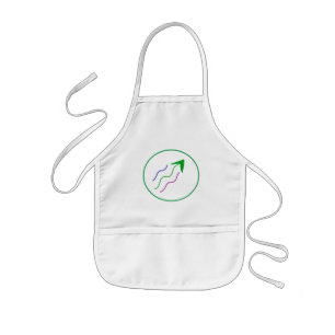 SIMPLE MINIMAL MODERN MONOGRAM ELEGANT STYLE CHIC KIDS APRON