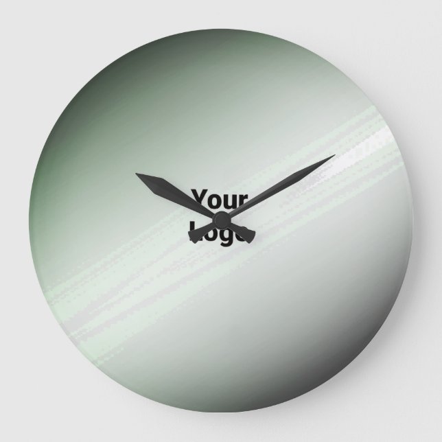 SIMPLE MINIMAL MODERN MONOGRAM ELEGANT STYLE CHIC  LARGE CLOCK (Front)