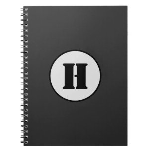 SIMPLE MINIMAL MODERN MONOGRAM ELEGANT STYLE CHIC NOTEBOOK