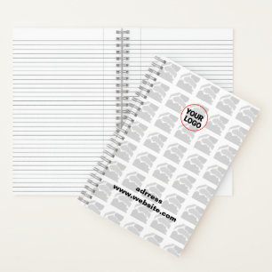 SIMPLE MINIMAL MODERN MONOGRAM ELEGANT STYLE CHIC NOTEBOOK