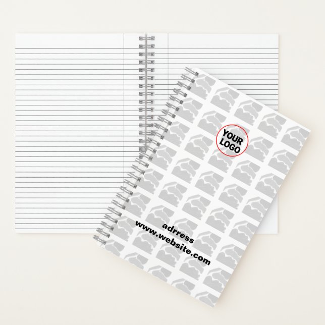 SIMPLE MINIMAL MODERN MONOGRAM ELEGANT STYLE CHIC  NOTEBOOK (Inside)