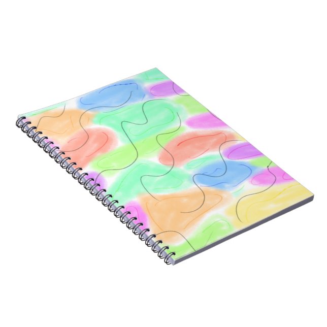 SIMPLE MINIMAL MODERN MONOGRAM ELEGANT STYLE CHIC  NOTEBOOK (Right Side)