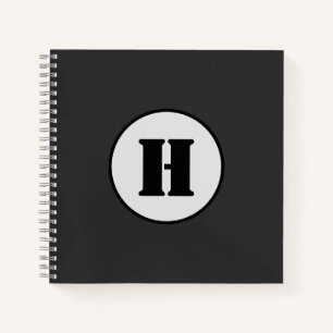 SIMPLE MINIMAL MODERN MONOGRAM ELEGANT STYLE CHIC  NOTEBOOK