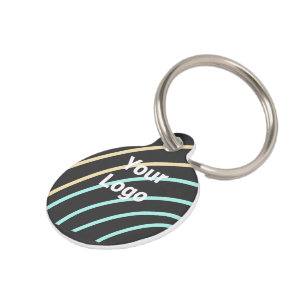 SIMPLE MINIMAL MODERN MONOGRAM ELEGANT STYLE CHIC PET TAG