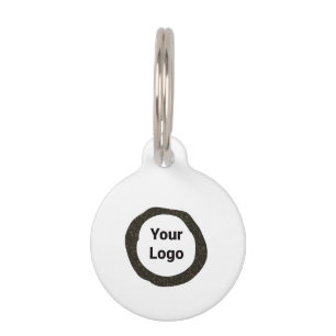 SIMPLE MINIMAL MODERN MONOGRAM ELEGANT STYLE CHIC  PET TAG