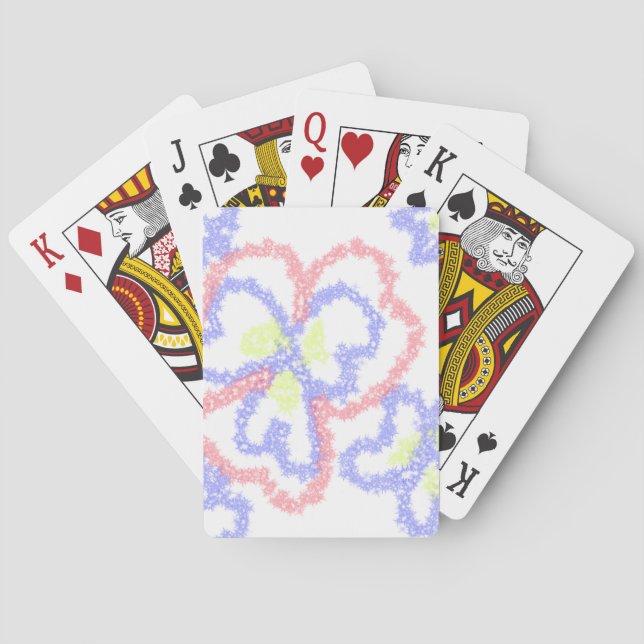 SIMPLE MINIMAL MODERN MONOGRAM ELEGANT STYLE CHIC  PLAYING CARDS (Back)