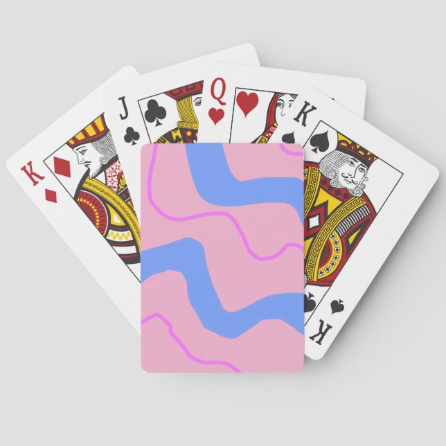 SIMPLE MINIMAL MODERN MONOGRAM ELEGANT STYLE CHIC  PLAYING CARDS (Back)