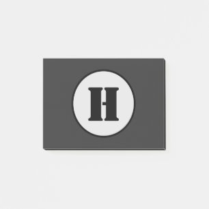 SIMPLE MINIMAL MODERN MONOGRAM ELEGANT STYLE CHIC POST-IT NOTES