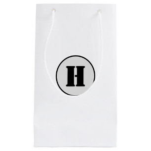 SIMPLE MINIMAL MODERN MONOGRAM ELEGANT STYLE CHIC SMALL GIFT BAG