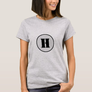 SIMPLE MINIMAL MODERN MONOGRAM ELEGANT STYLE CHIC T-Shirt