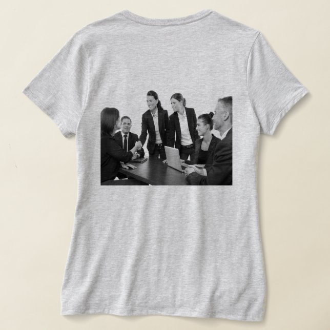 SIMPLE MINIMAL MODERN MONOGRAM ELEGANT STYLE CHIC  T-Shirt (Laydown Back)