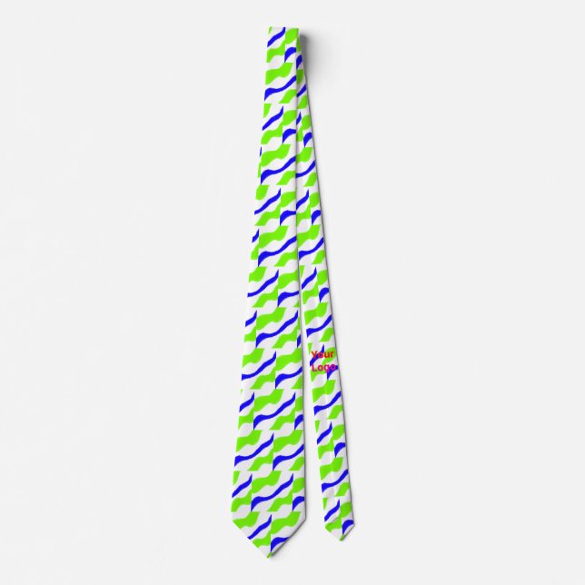 SIMPLE MINIMAL MODERN MONOGRAM ELEGANT STYLE CHIC  TIE (Front)