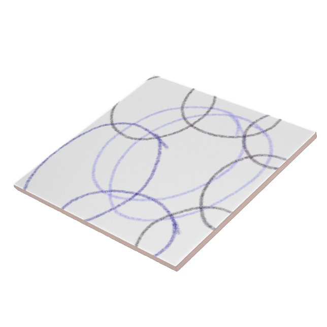 SIMPLE MINIMAL MODERN MONOGRAM ELEGANT STYLE CHIC  TILE (Side)