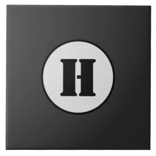 SIMPLE MINIMAL MODERN MONOGRAM ELEGANT STYLE CHIC TILE