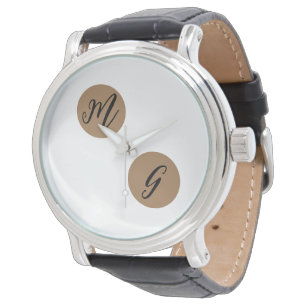 SIMPLE MINIMAL MODERN MONOGRAM ELEGANT STYLE CHIC  WATCH
