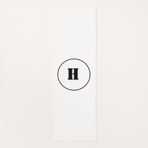 SIMPLE MINIMAL MODERN MONOGRAM ELEGANT STYLE CHIC  YOGA MAT