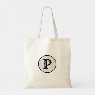 SIMPLE MINIMAL MODERN MONOGRAM ELEGANT STYLE  TOTE BAG