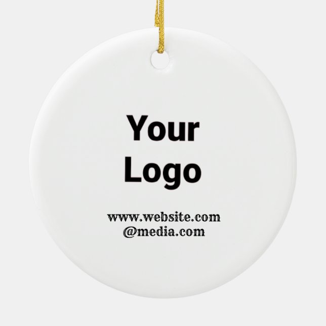 SIMPLE MINIMAL MODERN MONOGRAM ELEGANT STYLE  TOTE CERAMIC TREE DECORATION (Back)