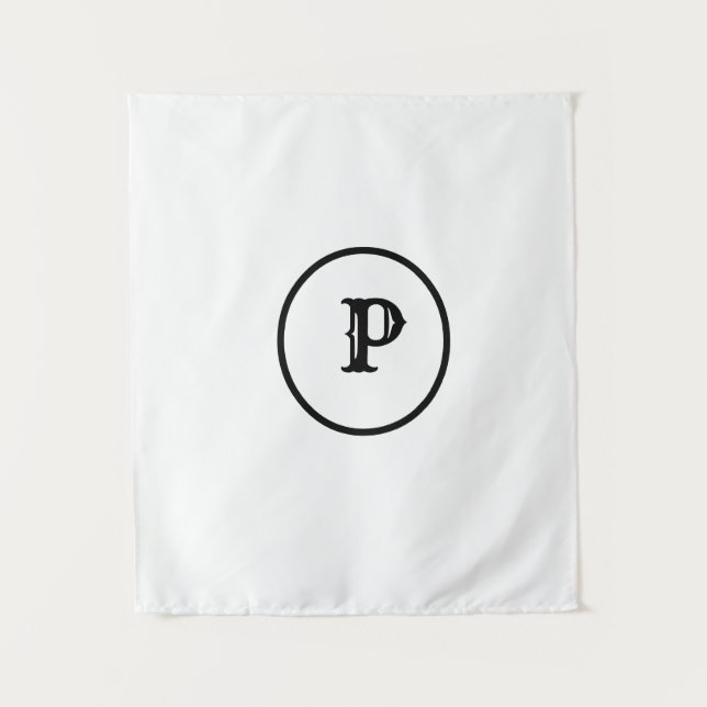 SIMPLE MINIMAL MODERN MONOGRAM ELEGANT STYLE  TOTE TAPESTRY (Front)