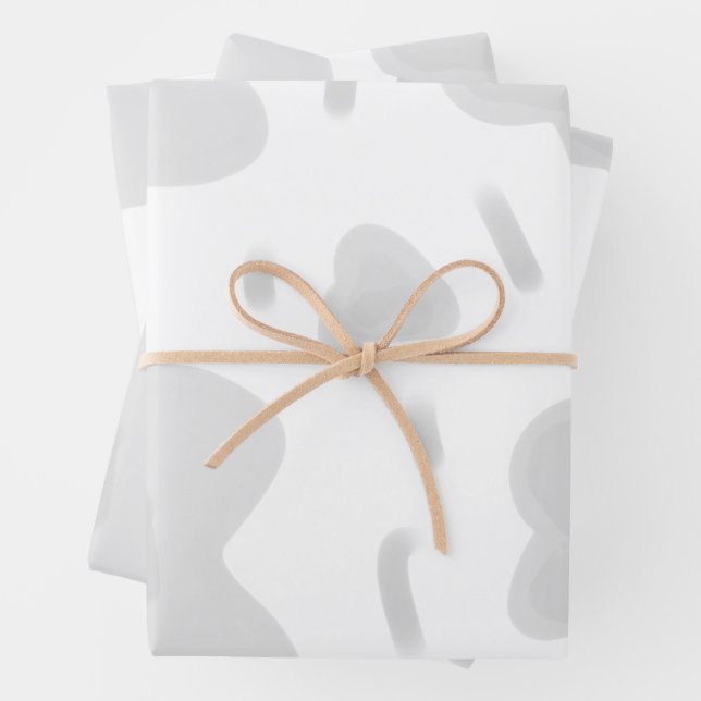 SIMPLE MINIMAL MODERN MONOGRAM ELEGANT STYLE  TOTE WRAPPING PAPER SHEET (In situ)