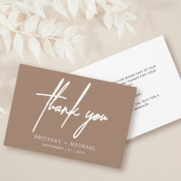 Simple Minimal Modern Script Tan