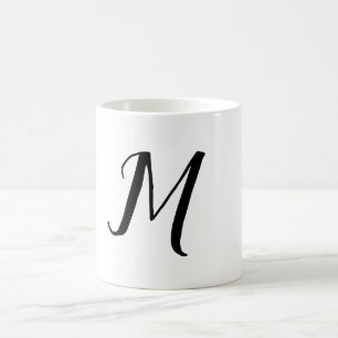 SIMPLE MINIMAL MONOGRAM ELEGANT KEYCHAIN COFFEE MUG