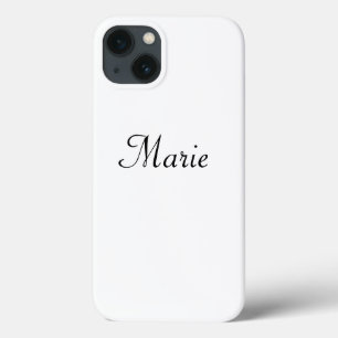 simple minimal monogram logo elegant personalised  iPhone 13 case