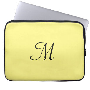 simple minimal monogram logo elegant personalised laptop sleeve