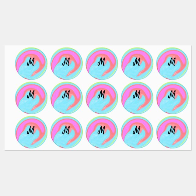 simple minimal monogram logo personalised baking   (Sheet)