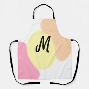 simple minimal monogram logo personalised baking apron