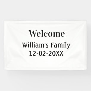 simple minimal monogram logo personalised baking banner