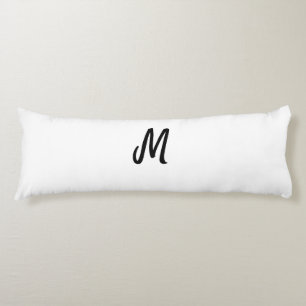 simple minimal monogram logo personalised baking body cushion