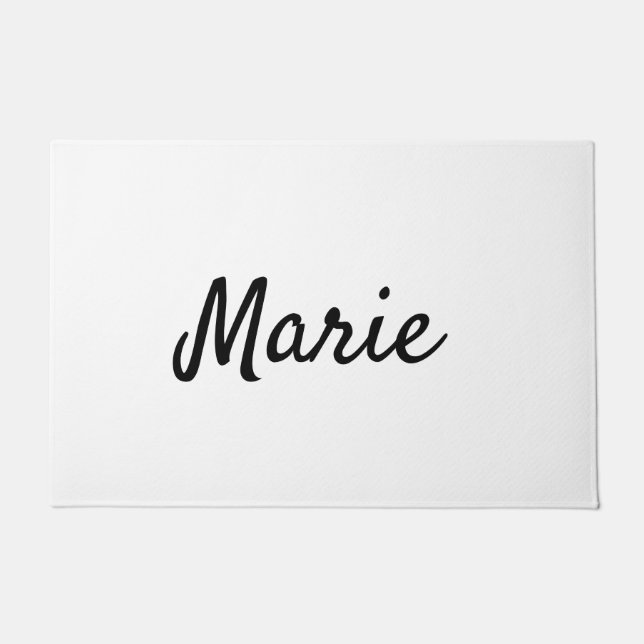 simple minimal monogram logo personalised baking   doormat (Front)