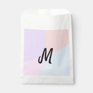 simple minimal monogram logo personalised baking favour bags