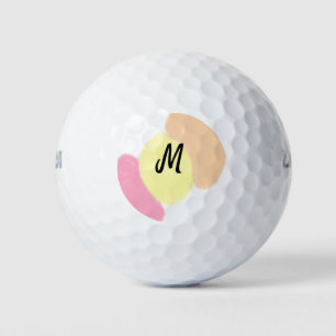 simple minimal monogram logo personalised baking golf balls